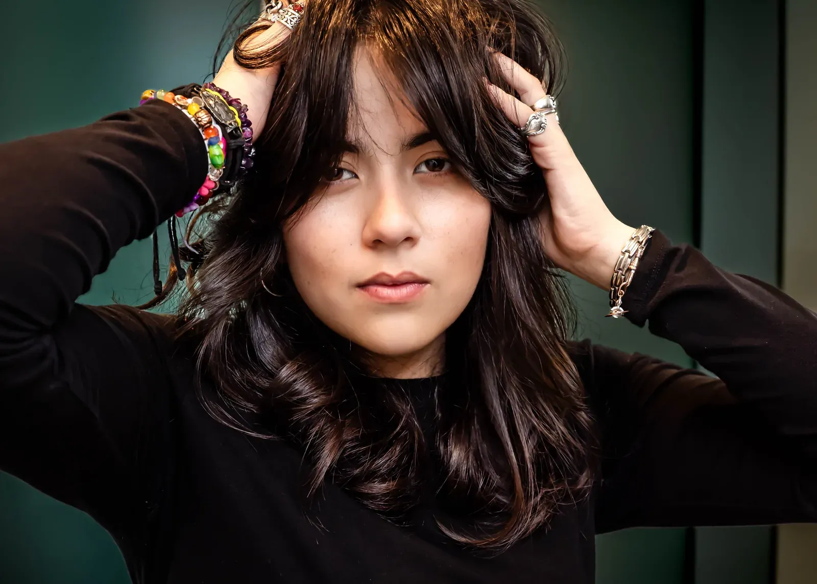 Editorial hair styled by James Fojt, Houston