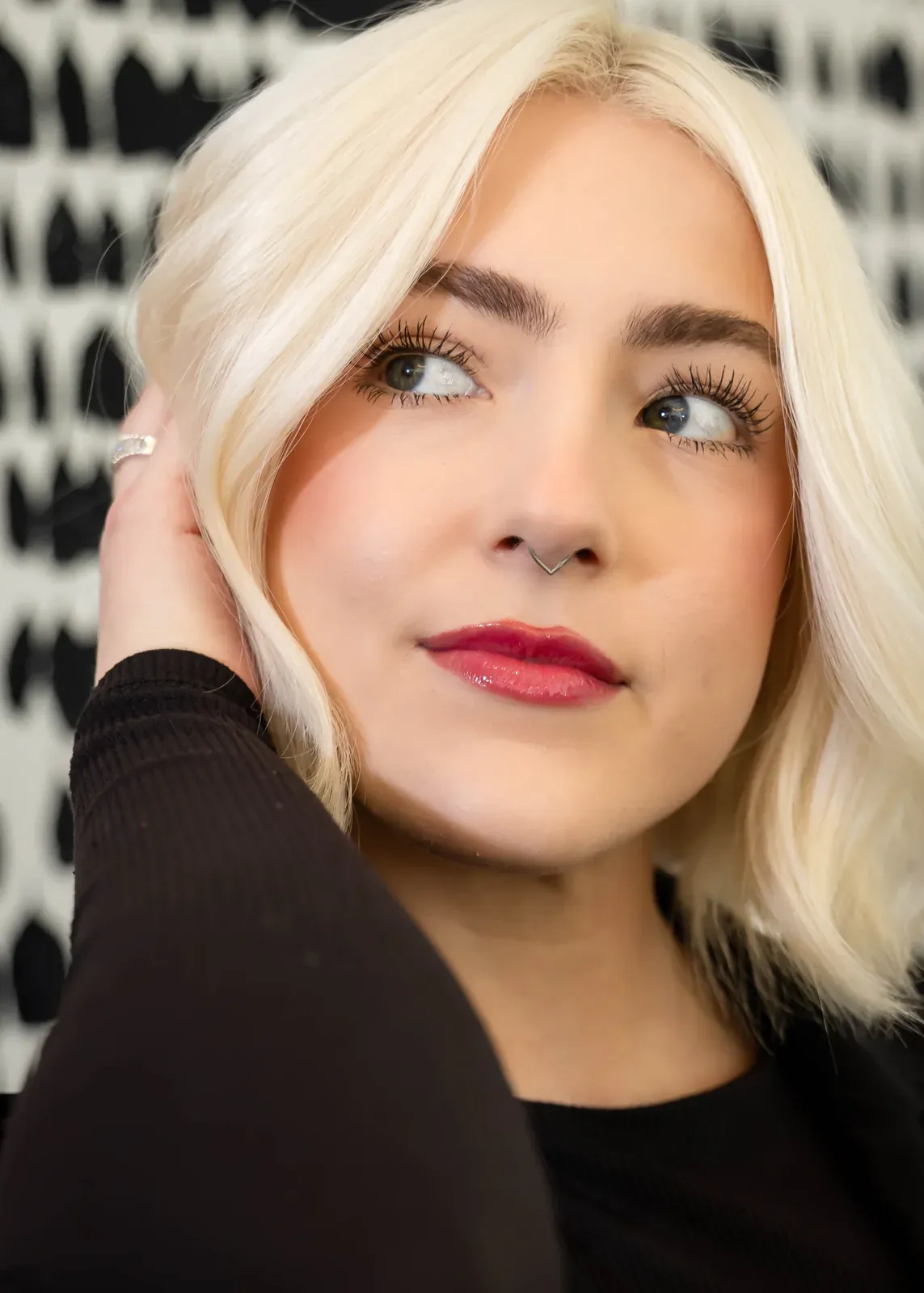 Blonde balayage cut and colored by James Fojt, Houston